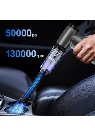 Wiwu Wi-fs015 Oto Araç Süpürgesi Üfleme-emme-vakumlama Ve Şişirme 5in1 Elektrikli 50000pa Gri