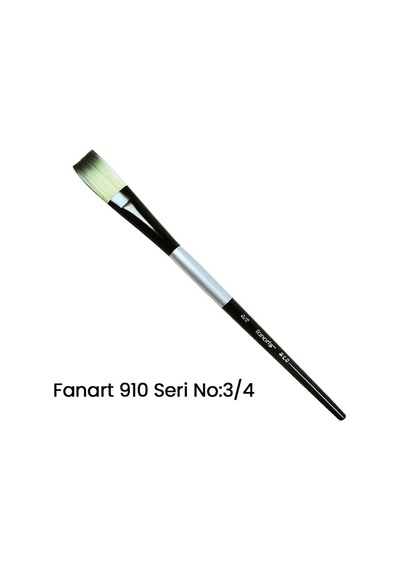 Fanart 910 Seri Düz Kesik Uçlu Fırça No 3-4