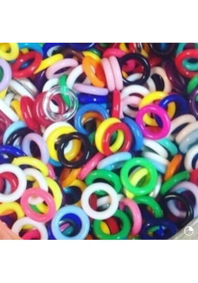 Akderepet Güvercin Simit Boncuk Çok Renkli 50 Adet