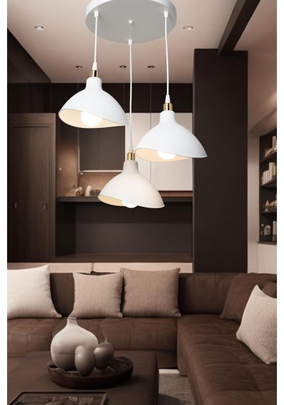 Ag Lightdesign Beyaz Sarkıt Avize Yatak Odası Salon Mutfak Koridor Lamba 22 Agnm43 Sku: Zeus8690010155313 Diğer