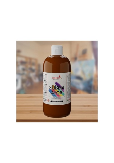Kahverengi Akrilik Boya - 500 Gr Sanat Projeleri İçin 0,15 L