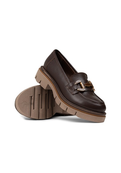 Deery Kadın Kahverengi Hakiki Deri Loafer Ayakkabı - F2313zkhve01 Kahverengi