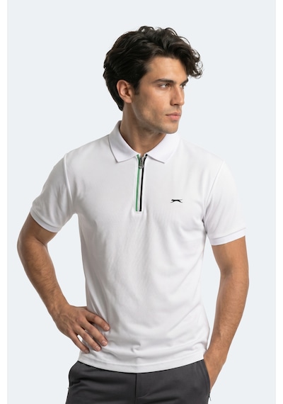 Slazenger Kenshın Erkek Polo Yaka Beyaz Tişört