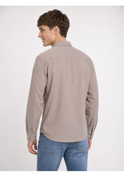 Loft Relax Fit Erkek Gömlek K.kol Lf2042855 Q1.v1 Bej