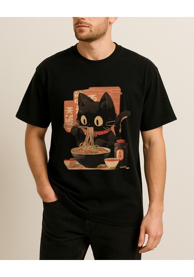 Hugo Boss Observe Baskılı T-shirt Siyah