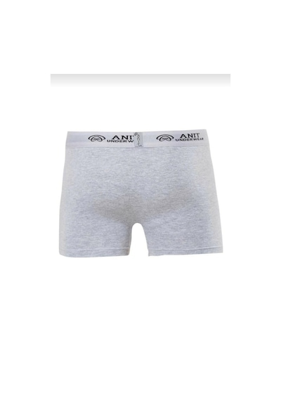 Anıt 1115 Erkek Penye Likralı Boxer 3 Adet Gri