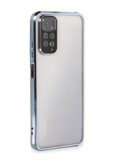 Redmi Note 11 Kılıf Razer Lensli Silikon - Açık Mavi Bz8683140482411