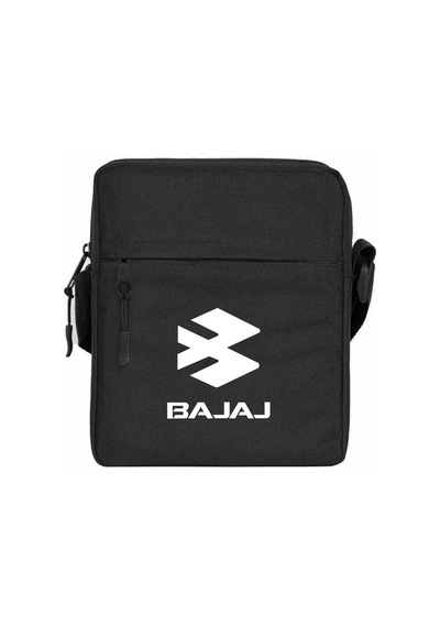 Bajaj White Logo Siyah Omuz Çantası