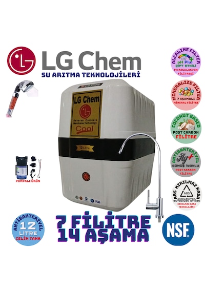 Lg Chem Cool Beyz Syh Pompalı 12lt 7flt 14 Aşama Su Arıtma Cihazı