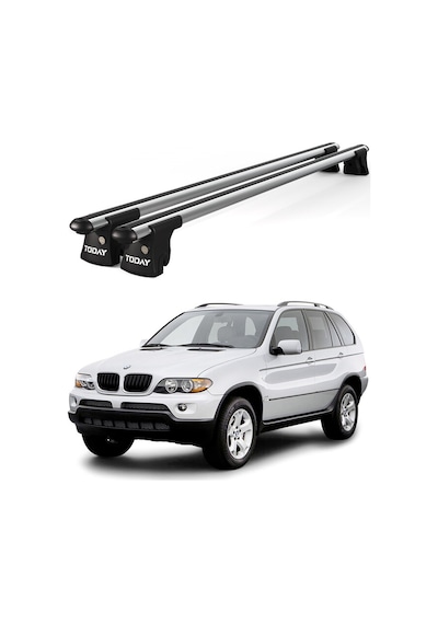 Trio-ı Bmw X5 E53 2004-2007 Uyumlu Kilitli Ara Atkı 135cm Port Bagaj Tavan Barı