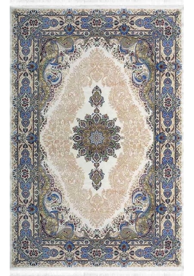Artemis Halı Silk - 05156c - İpek Halı Kremi 200x300 Renkli