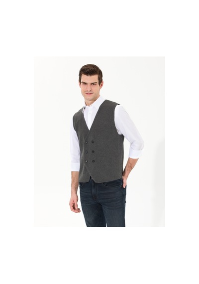 Pierre Cardin Erkek Gri Melanj Triko Yelek 50263176-vr086 Gri Melanj Pierre Cardin Erkek Gri Melanj Triko Yelek 50263176-vr086 Gri Melanj