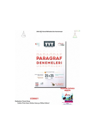 Limit Tyt Paragraf Denemeleri 25 Kitap Seti