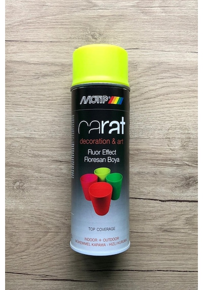 Motip Carat Floresan Sarı Sprey Boya 400 ML