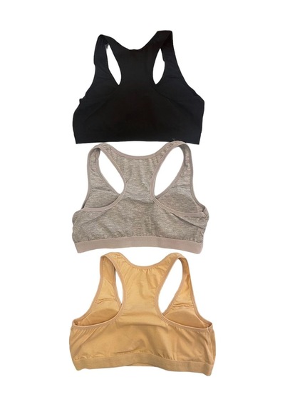 underwear bodyway 3'lü Pedli Kadın Sporcu Büstiyer 90-95 Ten Rengi - Siyah - Gri