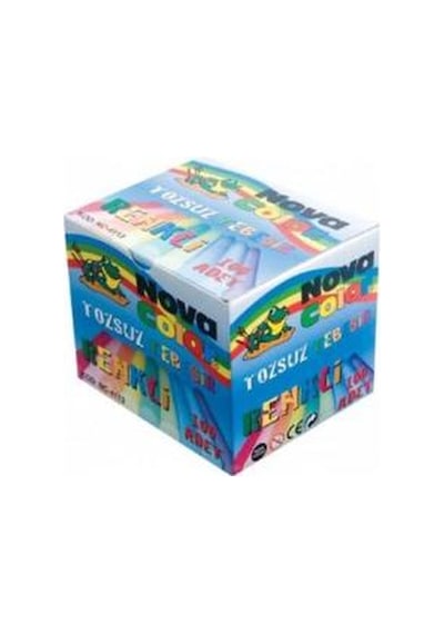 Nova Tozsuz Tebeşir 100 Lü  Renkli Nc-4113