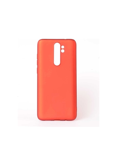Kilifone - Xiaomi Uyumlu Redmi Note 8 Pro - Kılıf Mat Renkli Esnek Premier Silikon Kapak - Kırmızı