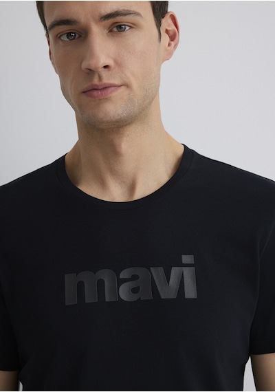 Mavi - Mavi Logo Baskılı Siyah Tişört 065199-900-Siyah