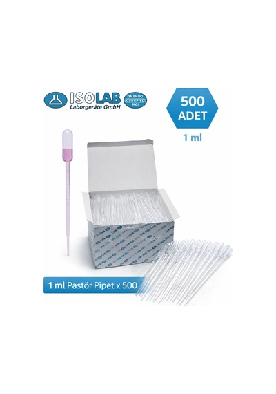 Pastör Pipeti - Damlalık P.e. - 1 Ml - 500 Adet/kutu