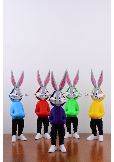 Bugs Bunny Figürü - Özel Tasarım 36 Cm Mor - 693906715