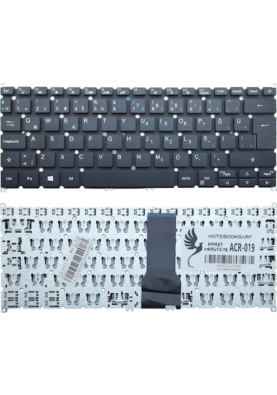 Acer Uyumlu Swift 3 Sf314-511 Nx.abney.001 Notebook Klavye -siyah V.1-