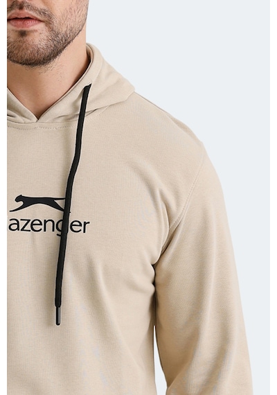 Slazenger Onca Erkek Kanguru Cepli Kapüşonlu Bej Sweatshirt Bej