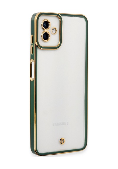 Samsung Galaxy  Uyumlu,  A04 Kılıf Liva Lens Silikon - Yeşil