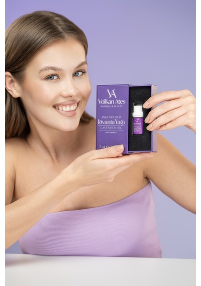 Volkan Ates Natural & Beauty Lavandula Angustifolia Saf Lavanta Yağı İçten Damlalıklı 5 Ml