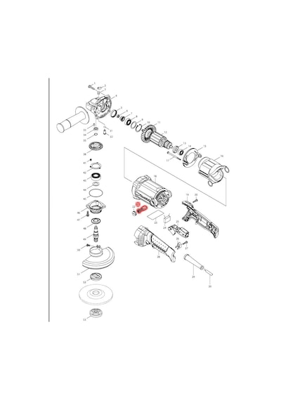 Makita GA5010 Kömür CB-303 Ürün Kodu 194996-6