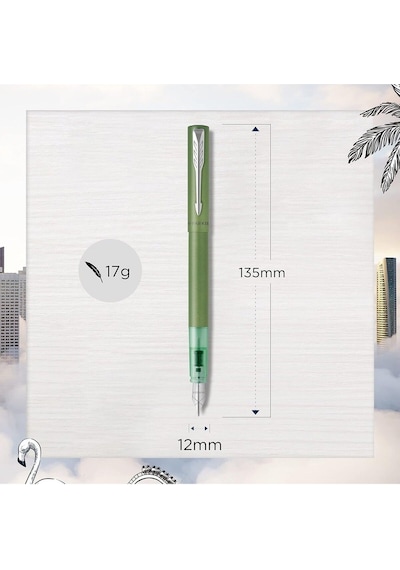 Parker Dolmakalem Vector Xl Yeşil M Uç Çok Renkli