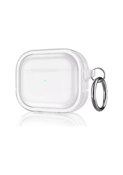 Movenchy Apple Airpods Pro 2 2.nesil Shiny Şeffaf Kılıf - Beyaz