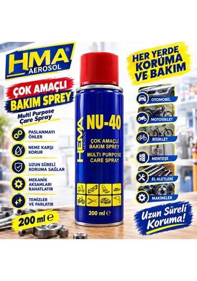 Hema Nu-40 Çok Amaçlı Bakım Sprey 200 Ml