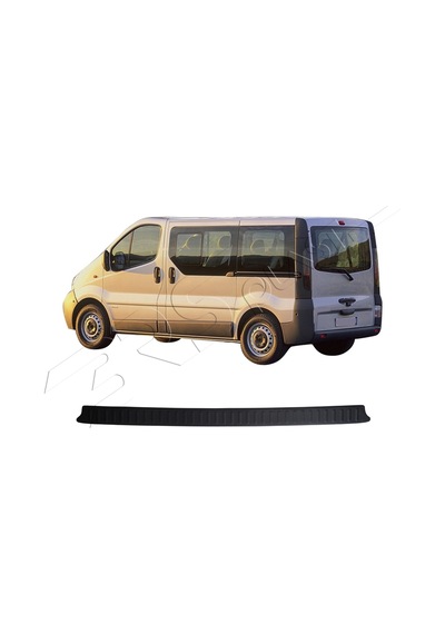 Opel Vivaro Uyumlu 2001-2014 Uzun Model Abs Arka Tampon Üstü Koruma