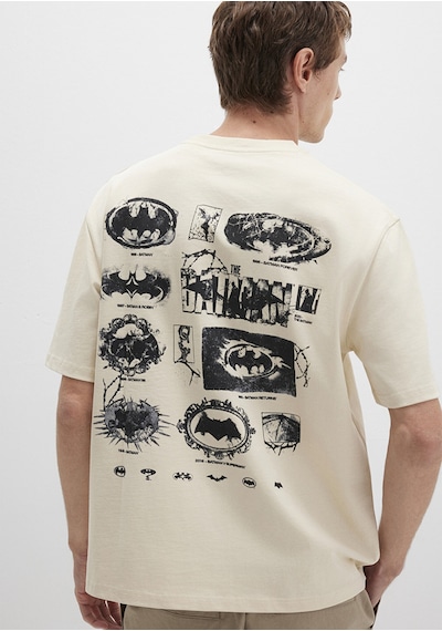 Mavi - Batman Baskılı Bej Tişört 0612919-70065 Bej