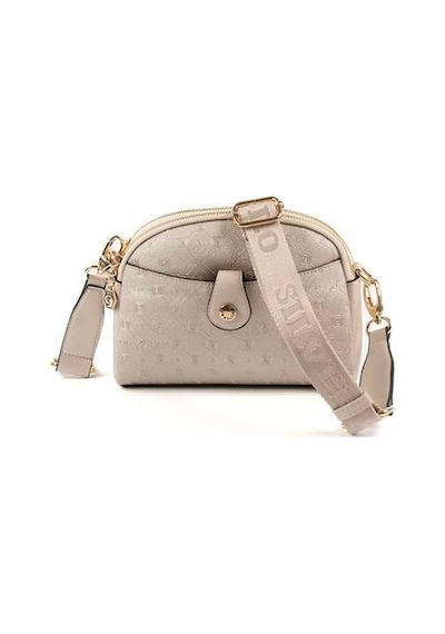 Silver Polo Sp1144 Kadın Çapraz Çanta Logolu Bej-s.bej