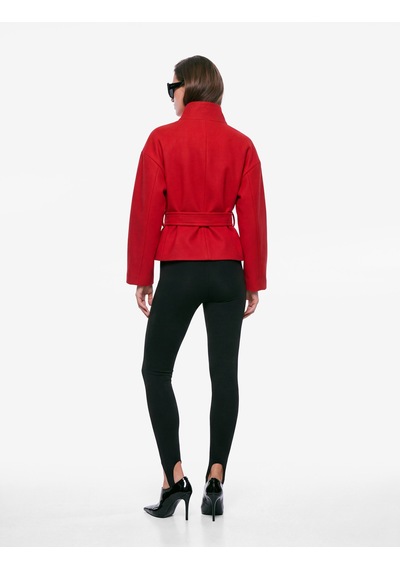 Koton Normal Bel Slim Fit Tayt Pantolon Ayak Bant Detaylı Siyah 7wak40050uk