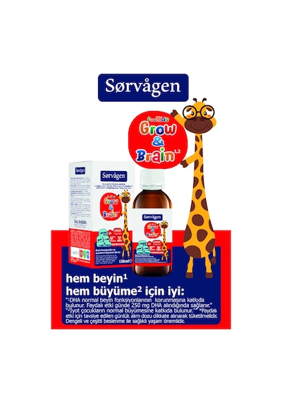 Sorvagen Grow Brain For Kids Sıvı 150 Ml