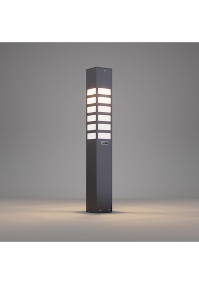 Vilorita 75 Cm Alüminyum Bahçe Aydınlatması Bollard Pleksi Difüzörlü Modern Yürüyüş Yolu Lambası, 3000k Işık Sıcaklığı, Elektrostatik Toz Boyalı Dış Mekan Aydınlatma Direği Sku: Smgstk308df05227