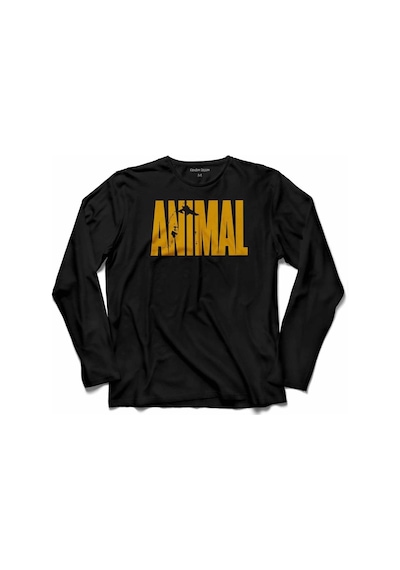 Anımal Fitness Gym Tank Top Atlet Sporcu Atleti Uzun Kollu Tişört