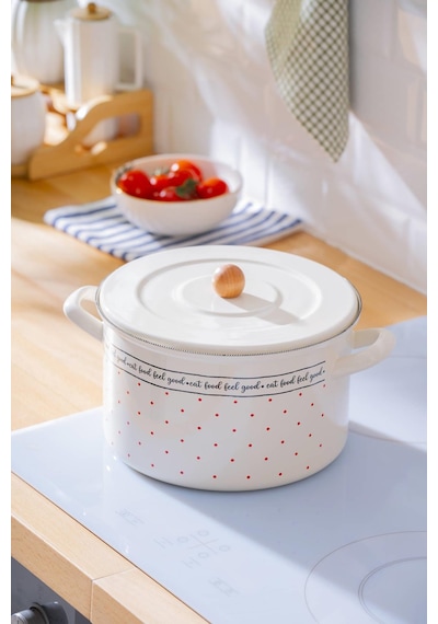 Acar Feel Good Emaye Derin Tencere - 22 Cm