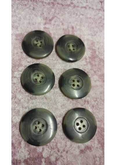 Polyester Düğme 46 Boy 28 Mm ,6 Adet
