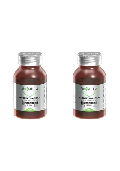 Venatura Magnezyum Sitrat Ve P-5-P Vitamin B6 60 Tb 2 Adet