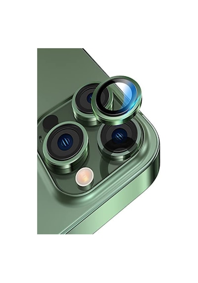 İletişim Apple iPhone Uyumlu 14 Pro Alüminyum Alaşım Temperli Cam Kamera Lens Koruyucu - Yeşil Sku: Zeusb0bfbztj4b -