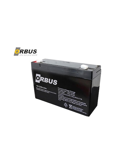 Orbus 6v 12ah Kuru Bakımsız Akü Oyuncak Araba Aküsü Orb 6-12