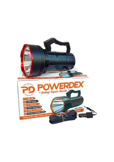 Ennalbur Powerdeks Pd-7800 40 Şarjlı Güçlü El Feneri 40 Watt