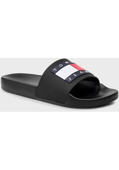 Tommy Jeans Erkek Terlik Em0em01191 Bds Siyah