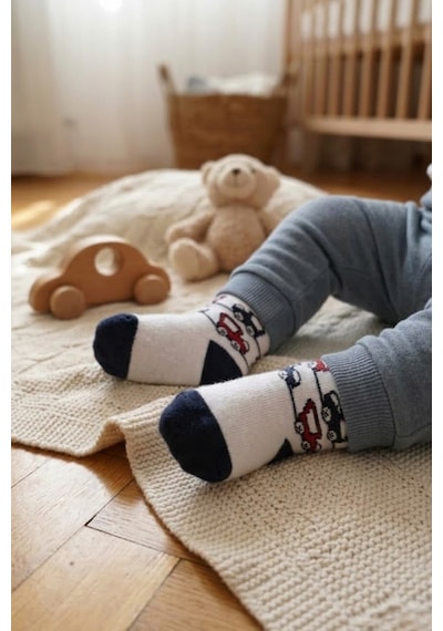 Socketta 5'li Karışık Renkli Sürpriz Paket Erkek Bebek Pamuk Desenli Soket Çorap - Premium Çok Renkli Socketta 5'li Karışık Renkli Sürpriz Paket Erkek Bebek Pamuk Desenli Soket Çorap - Premium Çok Renkli