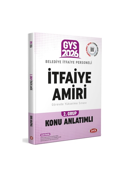Data 2026 Gys Belediye İtfaiye Amiri 2.grup Konu Anlatımlı Data Yayınları