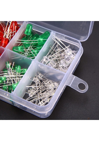 3mm Led Seti 500 adet Plastik Şefaf Kutulu Kendin Yap Kiti