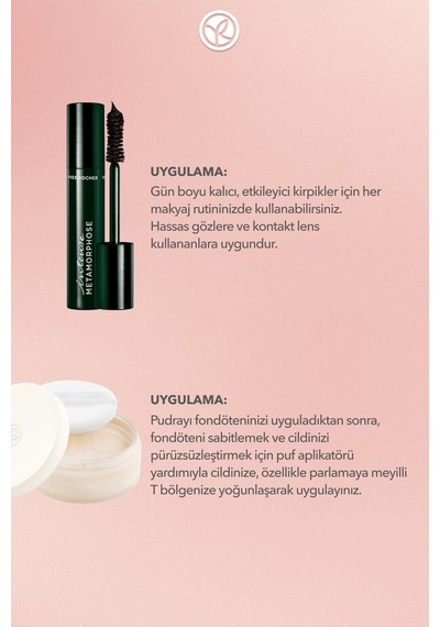 Yves Rocher 2'li Makyaj Seti- Toz Pudra 8.5 G & Maskara 7.8 Ml